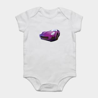 Fast Purple Sports car Baby Bodysuit